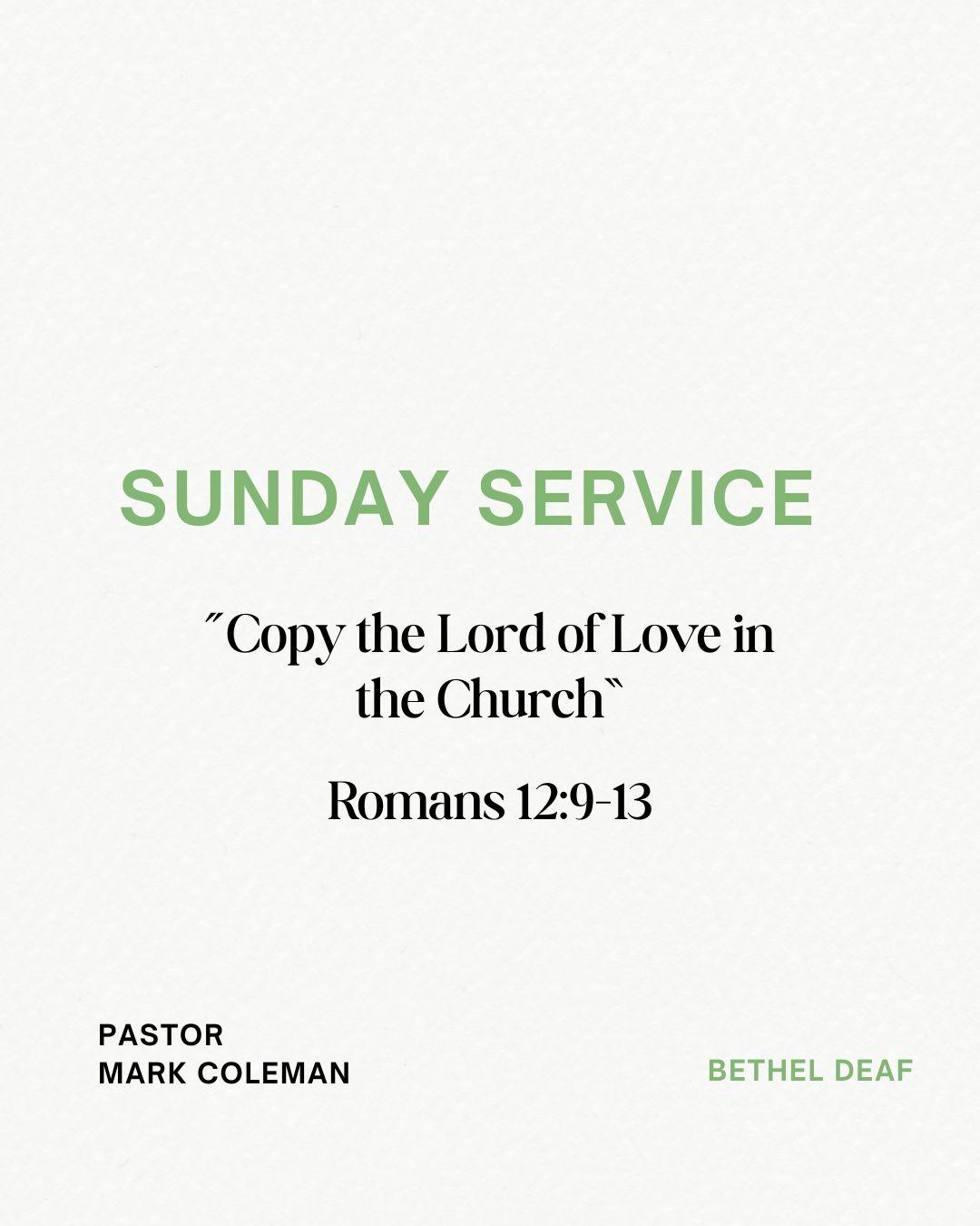 Sunday Service