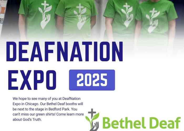 Bethel Deaf booth AT DeafNation Expo!